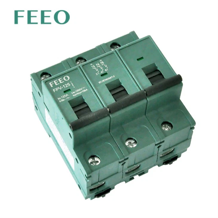 MCB DC breaker 3 pole 100a 750v